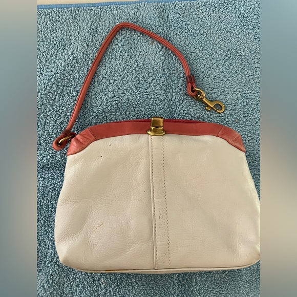 Coach Parker Turnlock Wristlet - Mini Pochette bag Chalk Coral - Picture 2 of 8